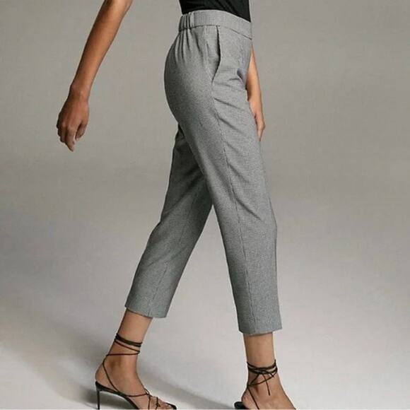 Babaton Pants - Aritzia Babaton Conan Pants Houndstooth Slim Fit Elastic Waistband SIZE 4